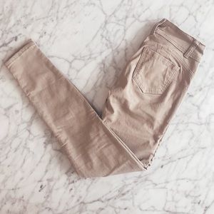 Beige skinny jeans